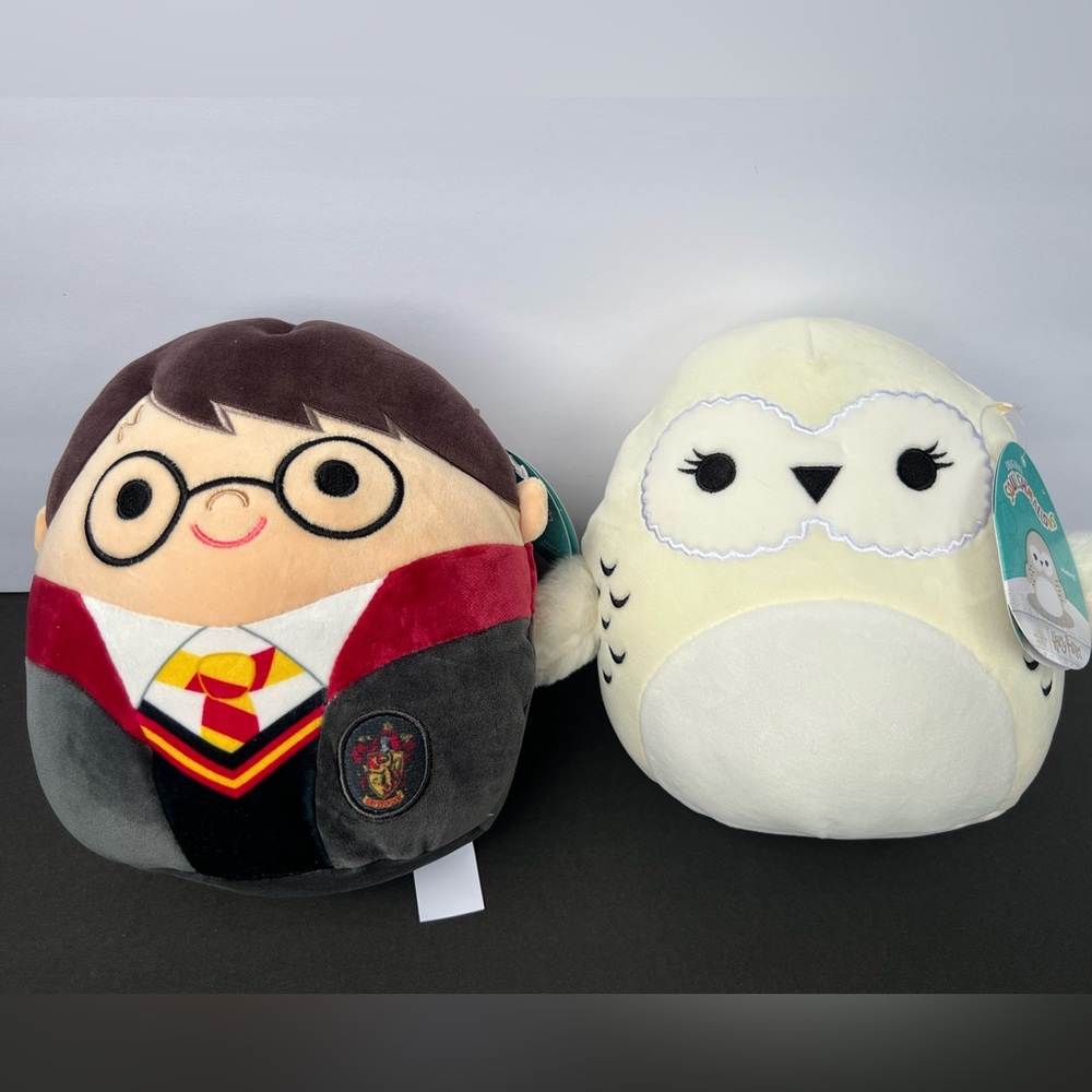 Squishmallows Harry Potter & Hedwig Owl Plush Set